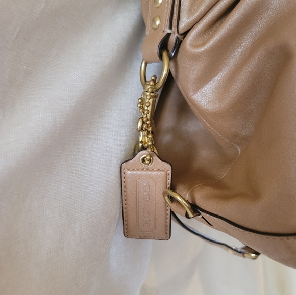 Coach Ashley Leather Ashley Satchel in Champagne - Picture 14 of 14